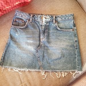 Denim mini skirt